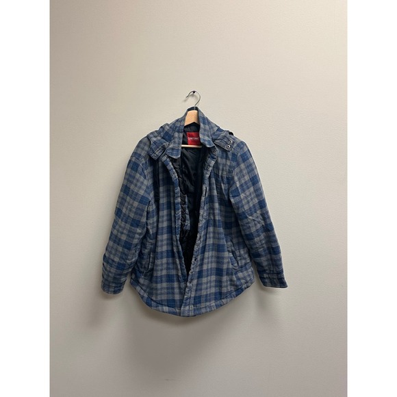 Craftsman Coat/Jacket Men’s Size Large Blue/Gray Snap‎ On 100% Cotton - Picture 1 of 7